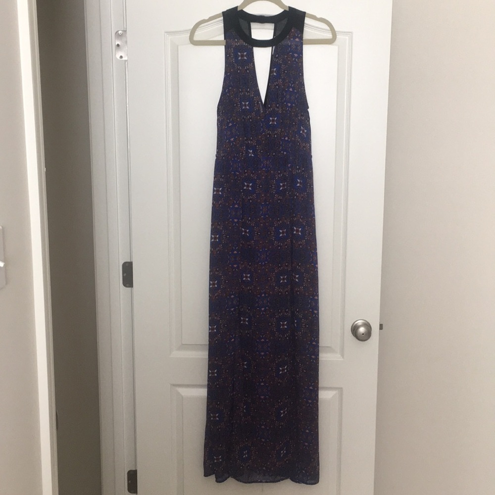 Summer patterned maxi dress